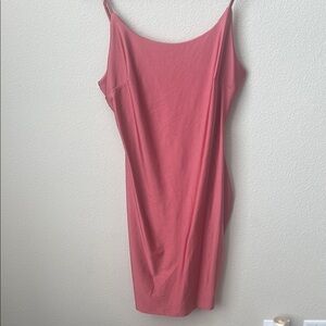 Elegant Pink Slip Dress